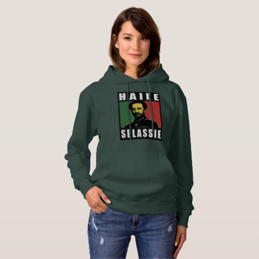 Haile Selassie Emperor - Reggae - Hoodie (Voorkant volledig)