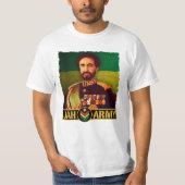 Haile Selassie Emperor - Reggae - Jah Army Shirt (Voorkant)