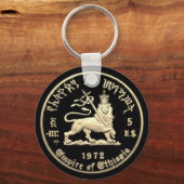 Haile Selassie - Empire of Ethiopia - HIM Tanktop Sleutelhanger (Achterkant)