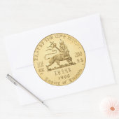 Haile Selassie Empire of Ethiopia Rasta Sticker (Envelop)