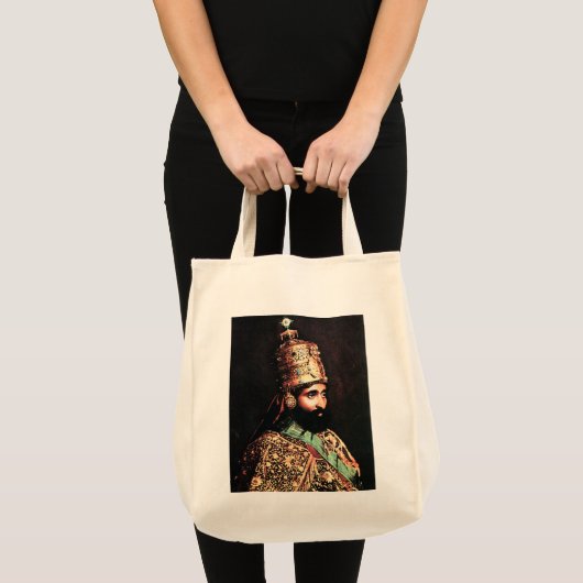 Haile Selassie Empire of Ethiopia Rastafari Bag Tote Bag (Voorkant (product))