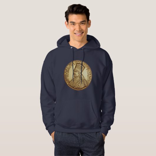 Haile Selassie Empire of Ethiopia Rastafari Hoodie (Voorkant volledig)