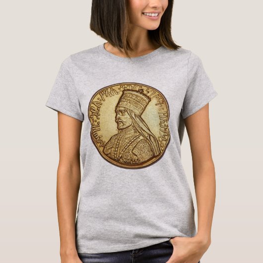 Haile Selassie Empire of Ethiopia Rastafari Shirt (Voorkant)