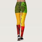 Haile Selassie Empress Menen Rasta Leggings (Achterkant)