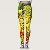 Haile Selassie Empress Menen Rasta Leggings (Voorkant)
