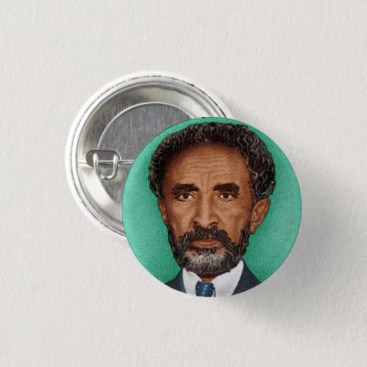 Haile Selassie Ethiopia Jah Rastafari Reggae Roots Ronde Button 3,2 Cm (Voorkant /achterkant)
