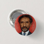 Haile Selassie Ethiopia Jah Rastafari Reggae Roots Ronde Button 3,2 Cm (Voorkant /achterkant)