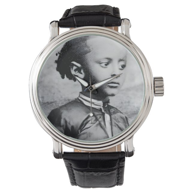 Haile Selassie Ethiopia Rasta Jah Rastafari Reggae Horloge (Voorkant)