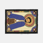 Haile Selassie Fleece Blanket (Voorkant (Horizontaal))