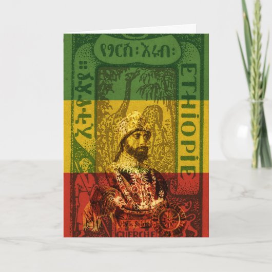 Haile Selassie Greeting Card Kaart (Voorkant)