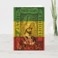 Haile Selassie Greeting Card