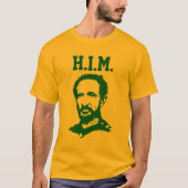 Haile Selassie - H.I.M. King - Reggae Rasta Shirt (Voorkant)