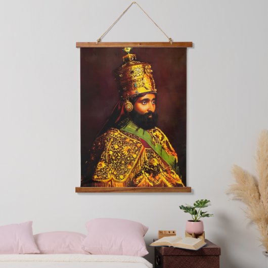 Haile Selassie HIM Jah Rastafari Bild Poster  Hangend Wandkleed (Slaapkamer)