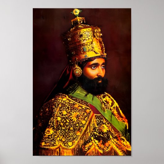 Haile Selassie HIM Jah Rastafari Kunstdruck Poster (Voorkant)