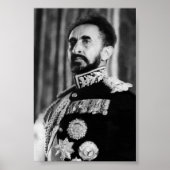 Haile Selassie HIM Jah Rastafari Rasta Reggae Root Poster (Voorkant)