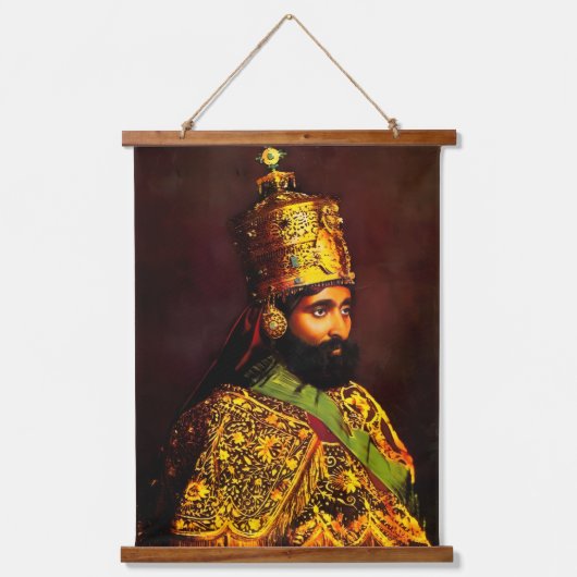 Haile Selassie HIM Jah Rastafari Wandteppich Hangend Wandkleed (Voorkant)