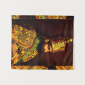 Haile Selassie HIM Jah Rastafari Wandteppich Wandkleed (Voorkant (horizontaal))