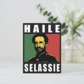 Haile Selassie - HIM - Rastafari - Briefkaart (Staand voorkant)