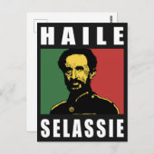 Haile Selassie - HIM - Rastafari - Briefkaart (Voorkant / Achterkant)
