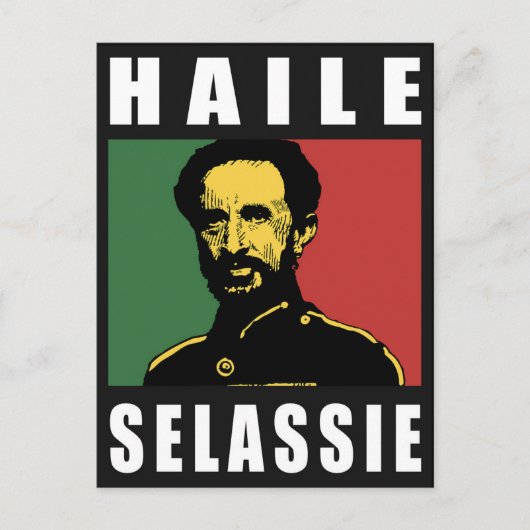 Haile Selassie - HIM - Rastafari - Briefkaart (Voorkant)