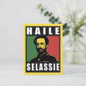 Haile Selassie - HIM - Rastafari - Briefkaart (Staand voorkant)