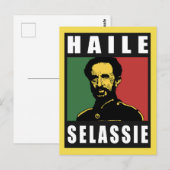 Haile Selassie - HIM - Rastafari - Briefkaart (Voorkant / Achterkant)