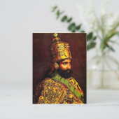 Haile Selassie - HIM - Rastafari - Briefkaart (Staand voorkant)