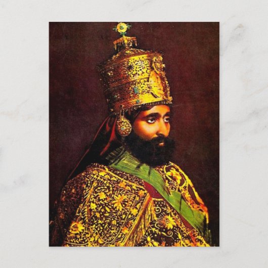 Haile Selassie - HIM - Rastafari - Briefkaart (Voorkant)