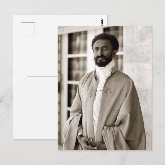 Haile Selassie - HIM - Rastafari - Briefkaart (Voorkant / Achterkant)
