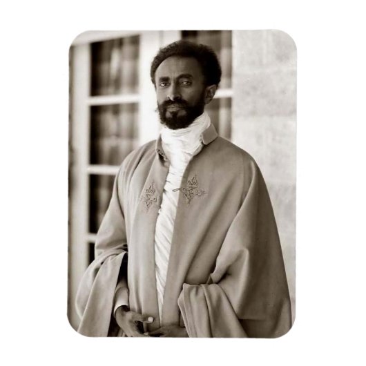 Haile Selassie - HIM - Rastafari - Jah Magnet Magneet (Verticaal)