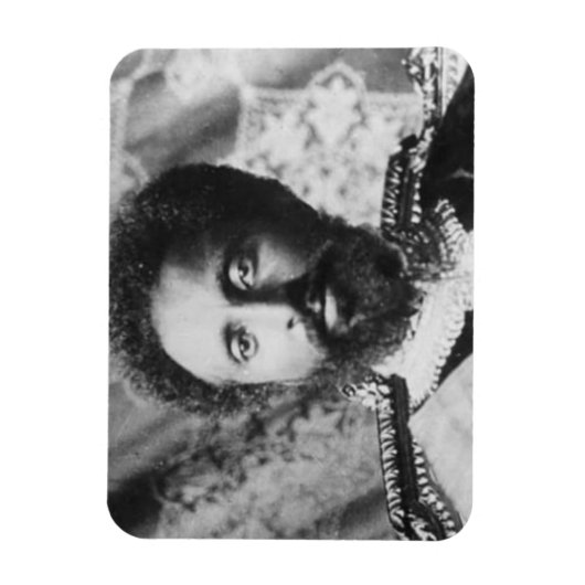 Haile Selassie - HIM - Rastafari - Jah Magnet Magneet (Verticaal)