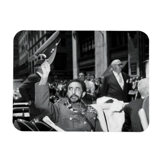 Haile Selassie - HIM - Rastafari - Jah Magnet Magneet (Horizontaal)