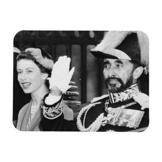 Haile Selassie - HIM - Rastafari - Jah Magnet Magneet (Horizontaal)