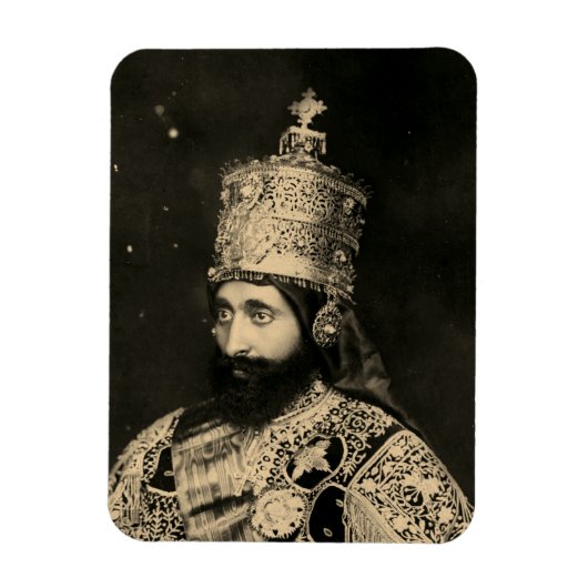 Haile Selassie - HIM - Rastafari - Jah Magnet Magneet (Verticaal)