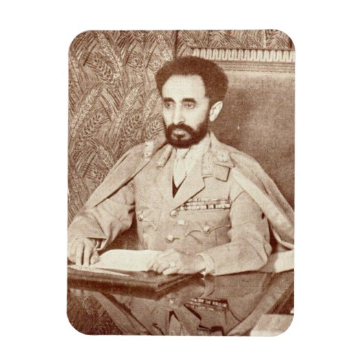 Haile Selassie - HIM - Rastafari - Jah Magnet Magneet (Verticaal)