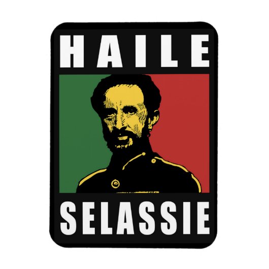 Haile Selassie - HIM - Rastafari - Jah Magnet Magneet (Verticaal)