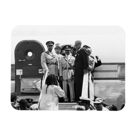 Haile Selassie - HIM - Rastafari - Jah Magnet Magneet (Horizontaal)