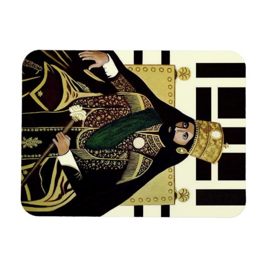 Haile Selassie - HIM - Rastafari - Jah Magnet Magneet (Horizontaal)