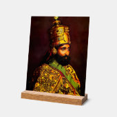 Haile Selassie - HIM - Rastafari - Postcard Acryl Bord (Hoek)