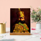 Haile Selassie - HIM - Rastafari - Postcard Acryl Bord (Huwelijk)