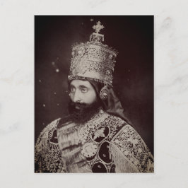 Haile Selassie - HIM - Rastafari - Postcard Briefkaart