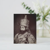 Haile Selassie - HIM - Rastafari - Postcard Briefkaart (Staand voorkant)