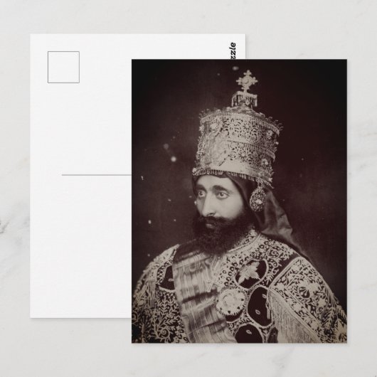 Haile Selassie - HIM - Rastafari - Postcard Briefkaart (Voorkant / Achterkant)