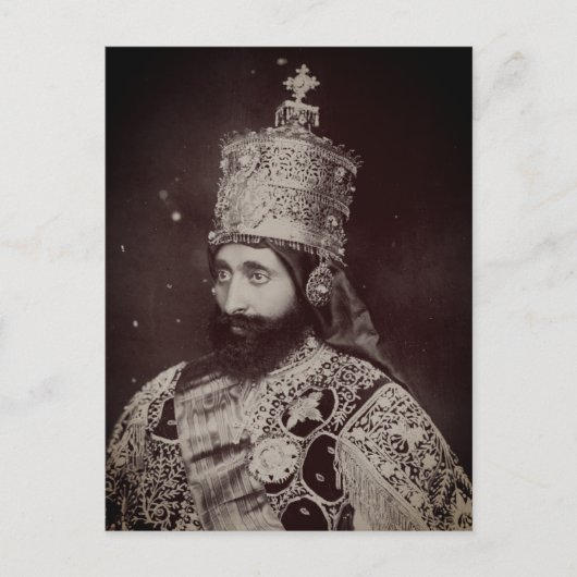 Haile Selassie - HIM - Rastafari - Postcard Briefkaart (Voorkant)