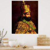 Haile Selassie - HIM - Rastafari - Postcard Poster (Keuken)