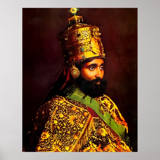 Haile Selassie - HIM - Rastafari - Postcard Poster (Voorkant)