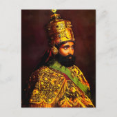 Haile Selassie - HIM - Rastafari - Postcard Uitnodiging Briefkaart (Voorkant)