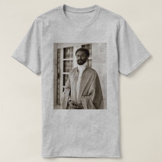 Haile Selassie - HIM - Rastafari - Rasta Shirt (Design voorkant)