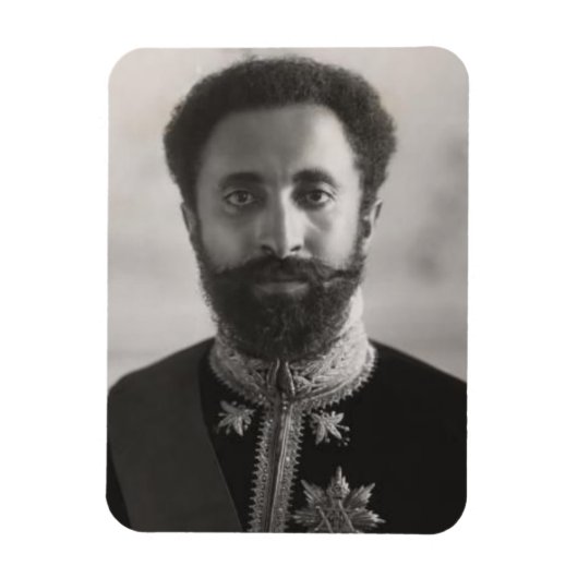 Haile Selassie - HIM - Rastafrai - Reggae Magnet Magneet (Verticaal)