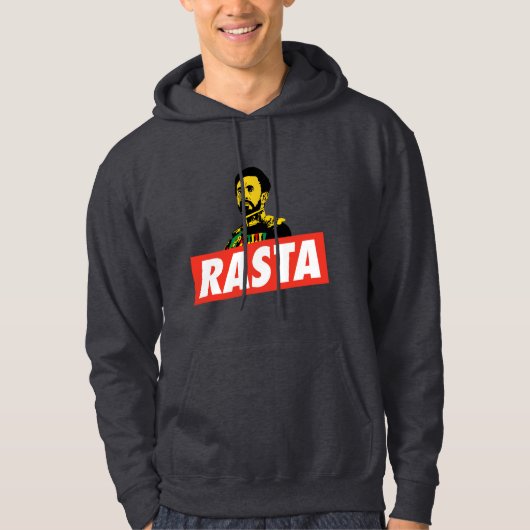 Haile Selassie I - HIM - Emperor - Reggae - Hoodie (Voorkant)